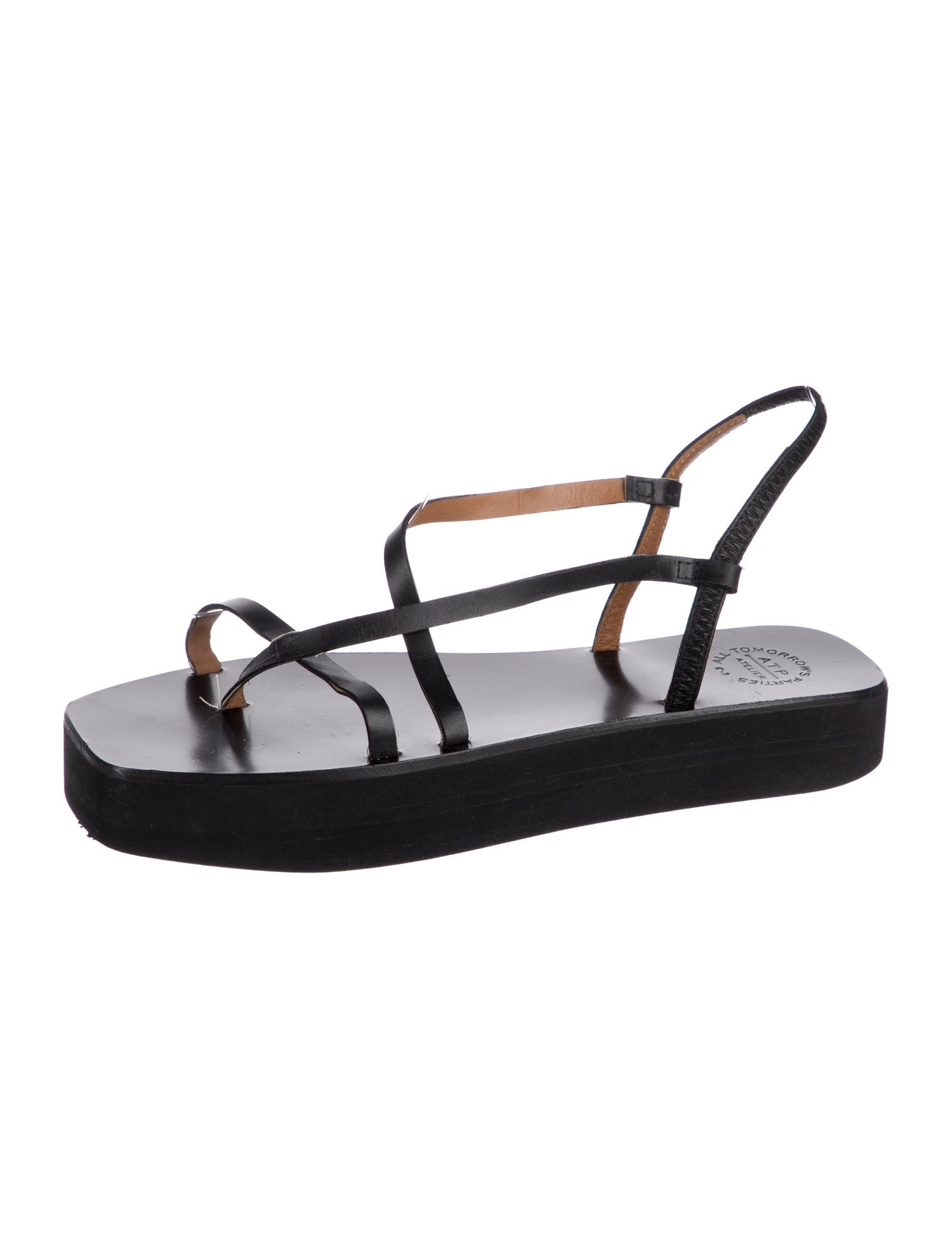 ATP Atelier Leather Slingback Sandals