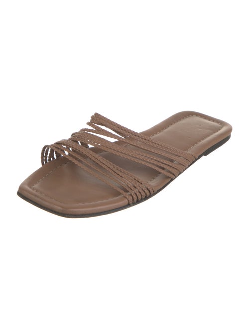 ATP Atelier Leather Braided Accents Slides