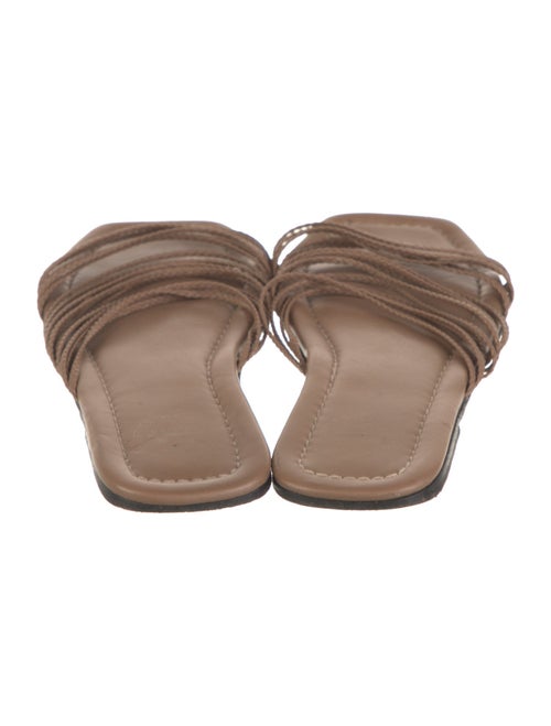 ATP Atelier Leather Braided Accents Slides