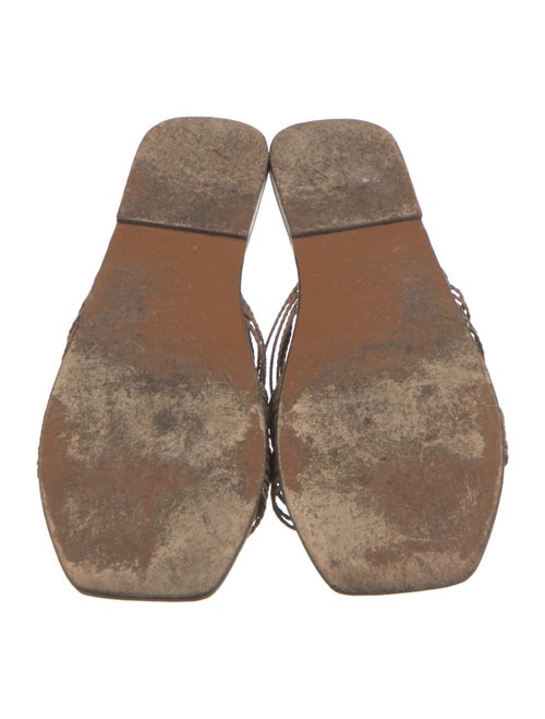 ATP Atelier Leather Braided Accents Slides