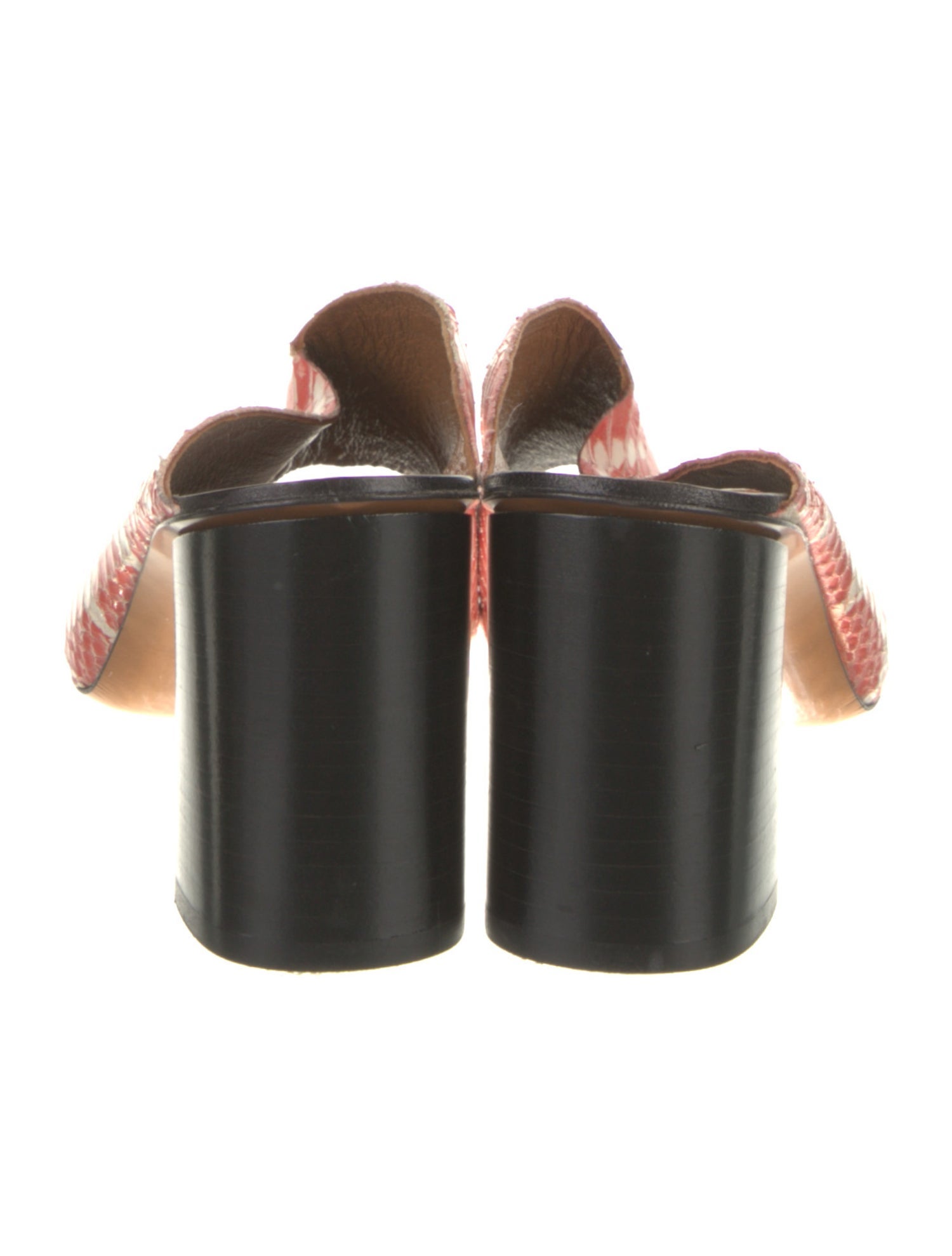 ATP Atelier Leather Animal Print Slides