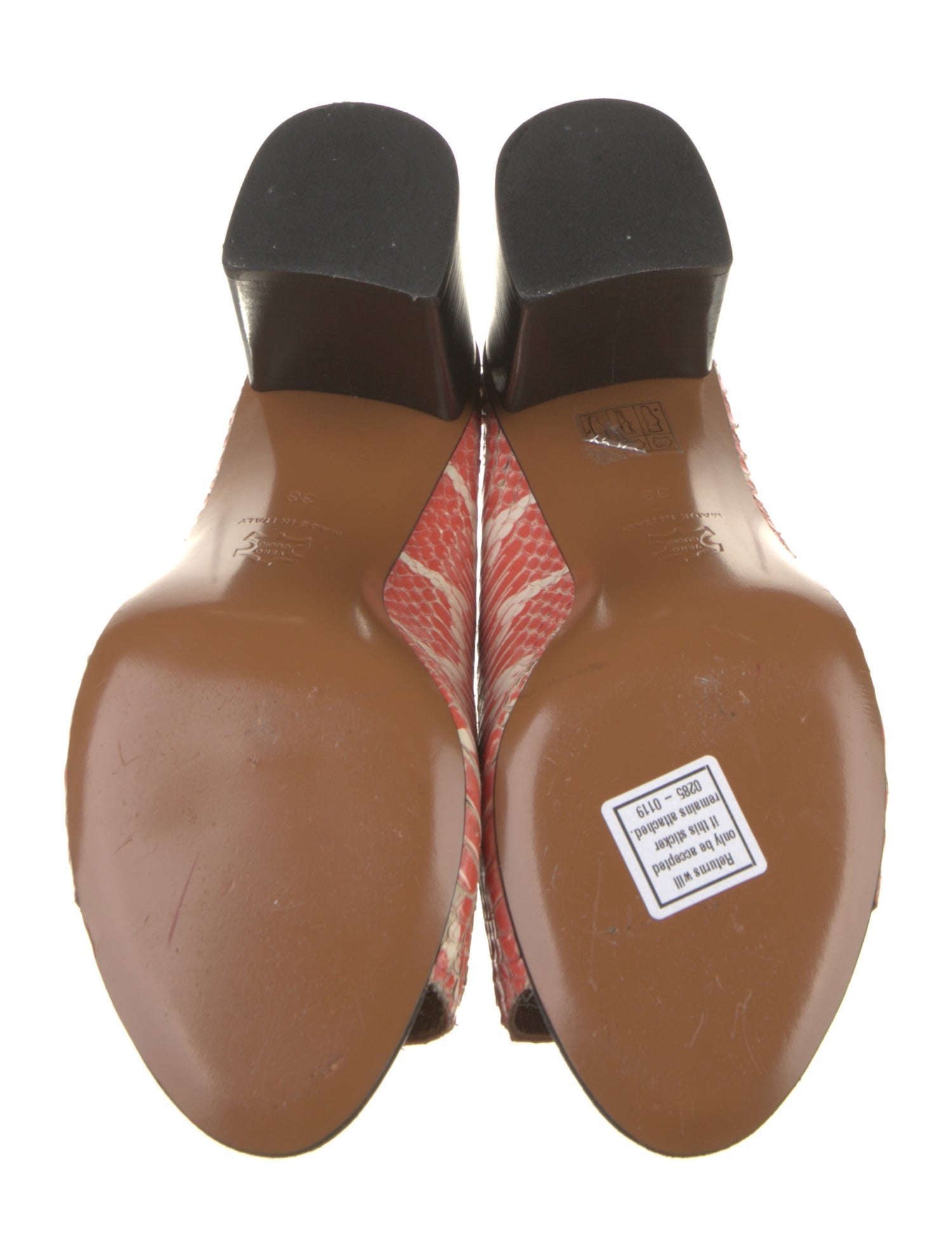 ATP Atelier Leather Animal Print Slides