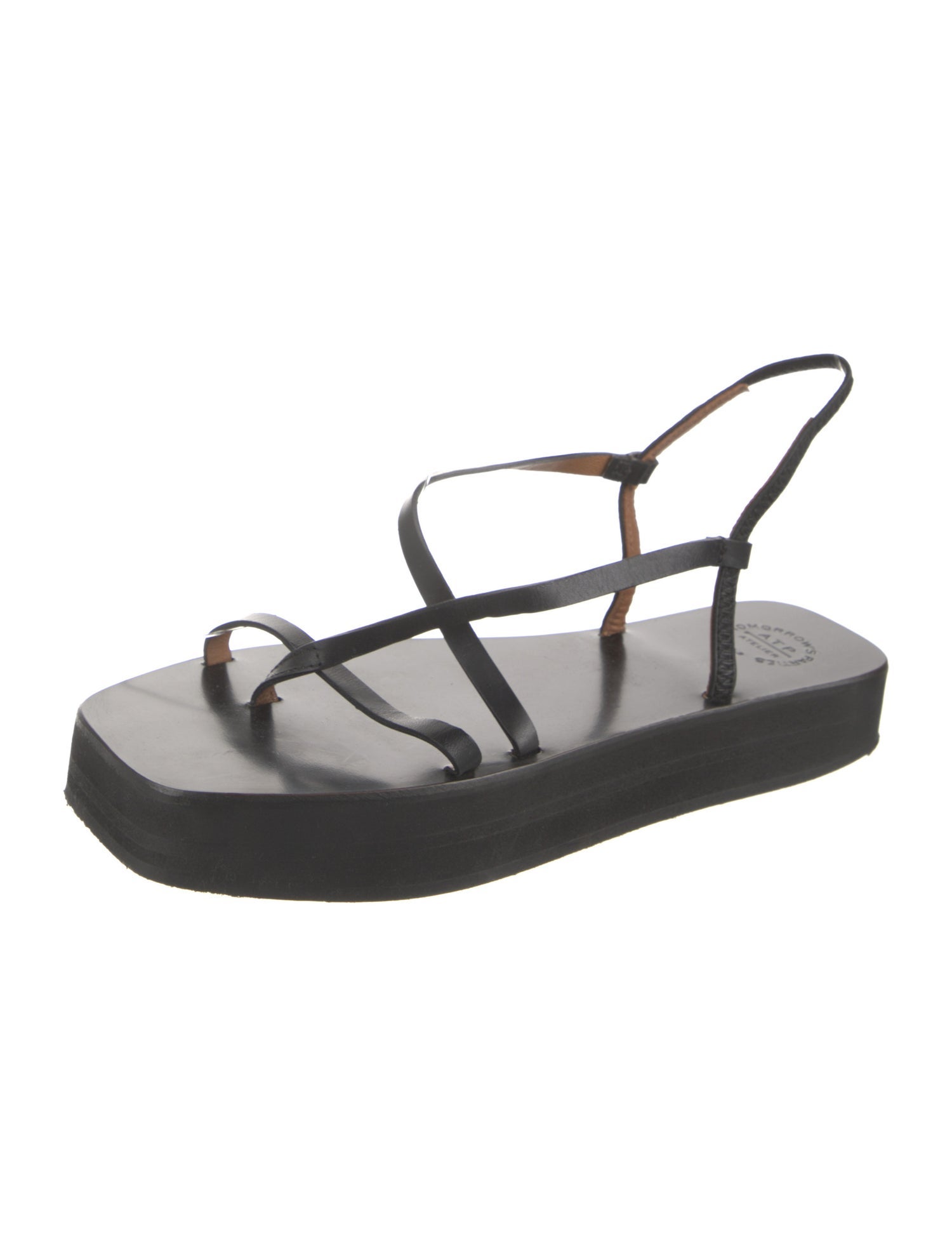 ATP Atelier Leather Slingback Sandals