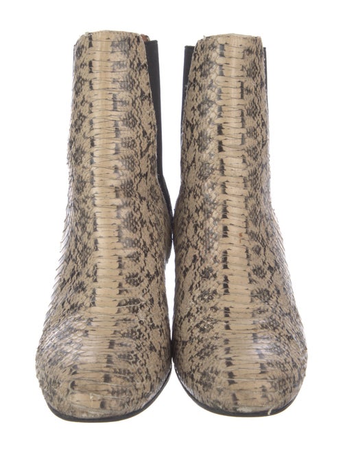 ATP Atelier Leather Animal Print Chelsea Boots