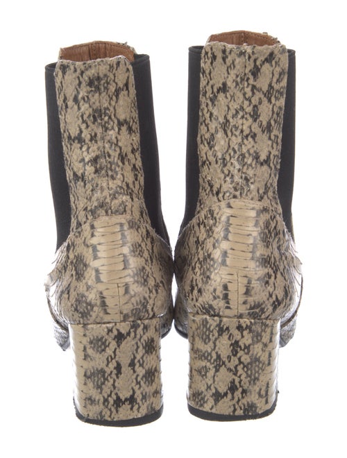 ATP Atelier Leather Animal Print Chelsea Boots