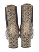 ATP Atelier Leather Animal Print Chelsea Boots