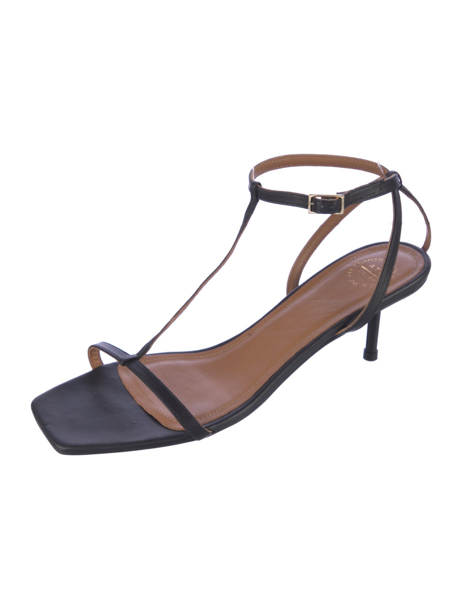 ATP Atelier Leather T-Strap Sandals