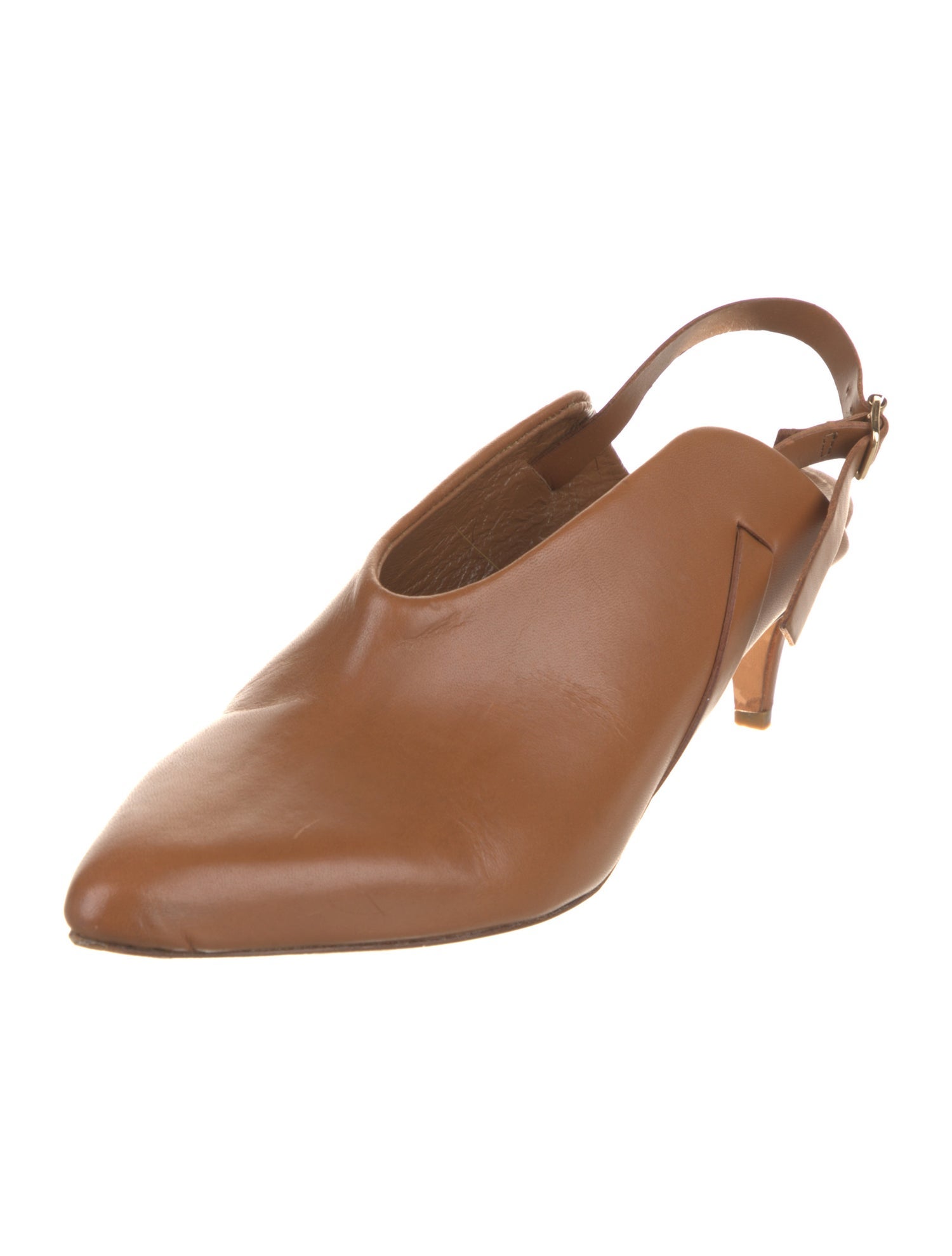 ATP Atelier Leather Slingback Pumps