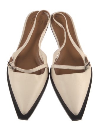ATP Atelier Leather Slingback Flats