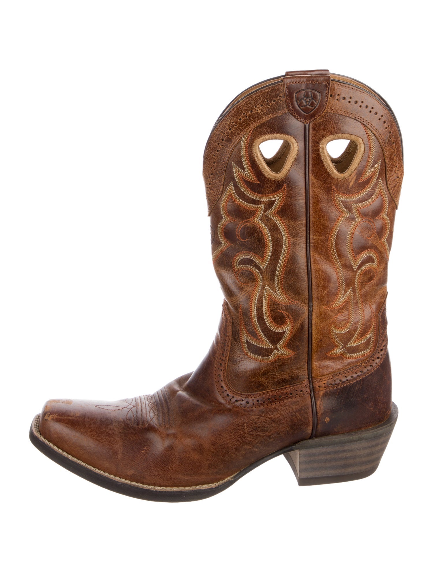 Ariat Leather Patterned Western Boots