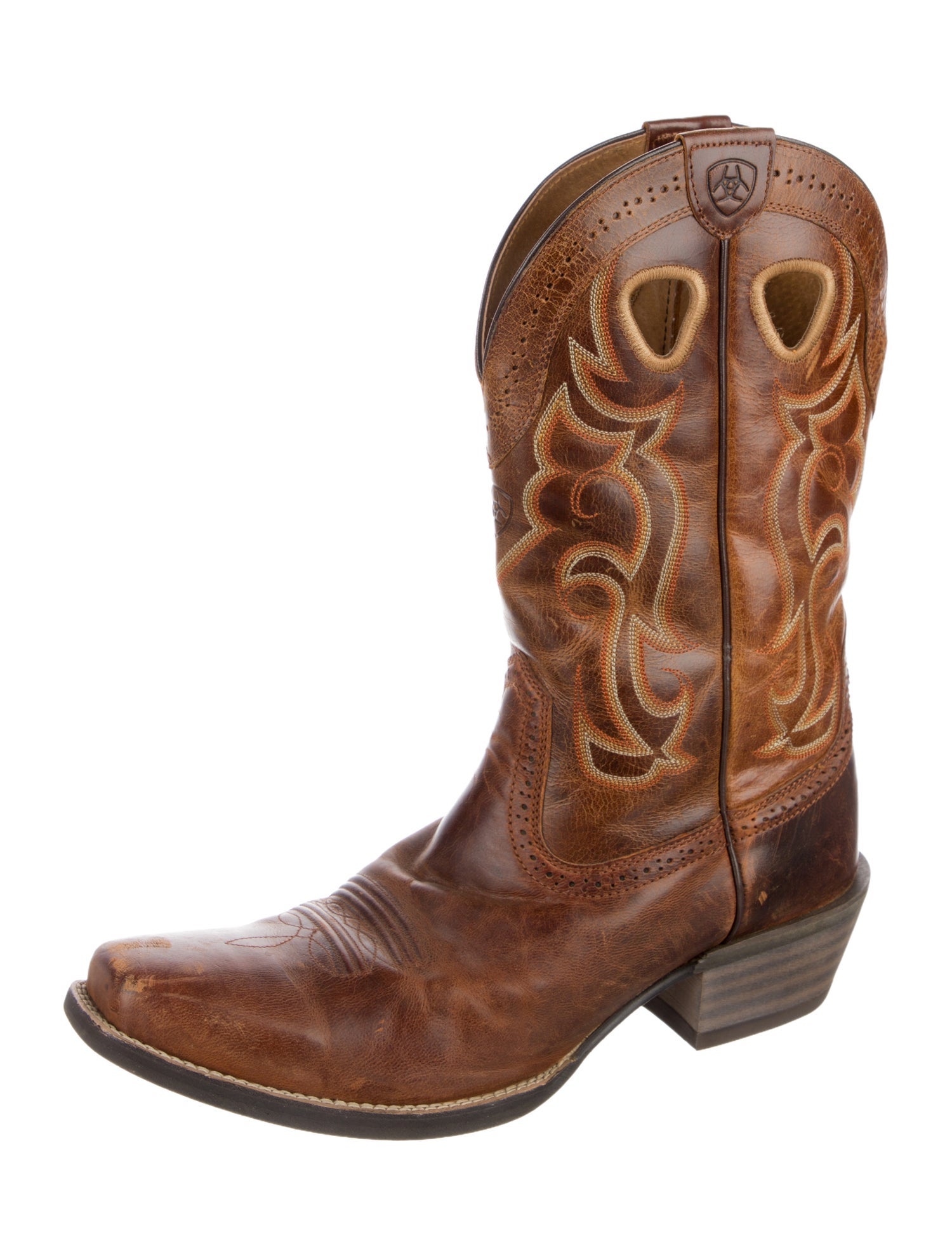 Ariat Leather Patterned Western Boots
