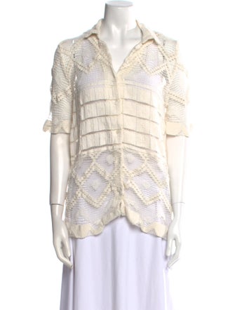 All That Remains Printed Short Sleeve Button-Up Top