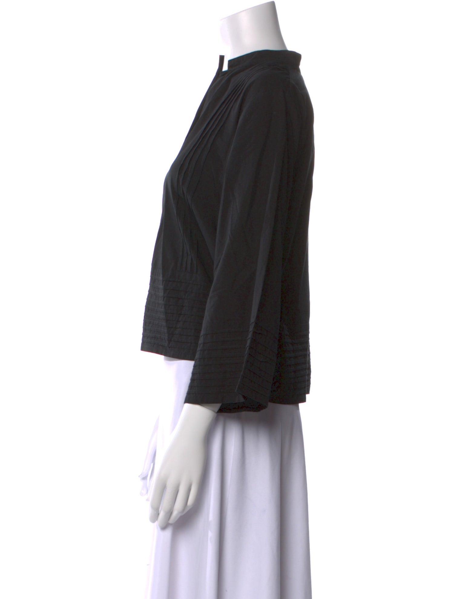 All That Remains V-Neck Three-Quarter Sleeve Crop Top