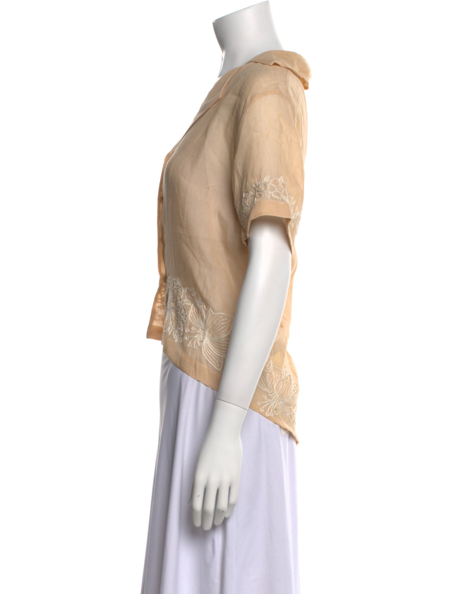 All That Remains Linen V-Neck Crop Top w/ Tags