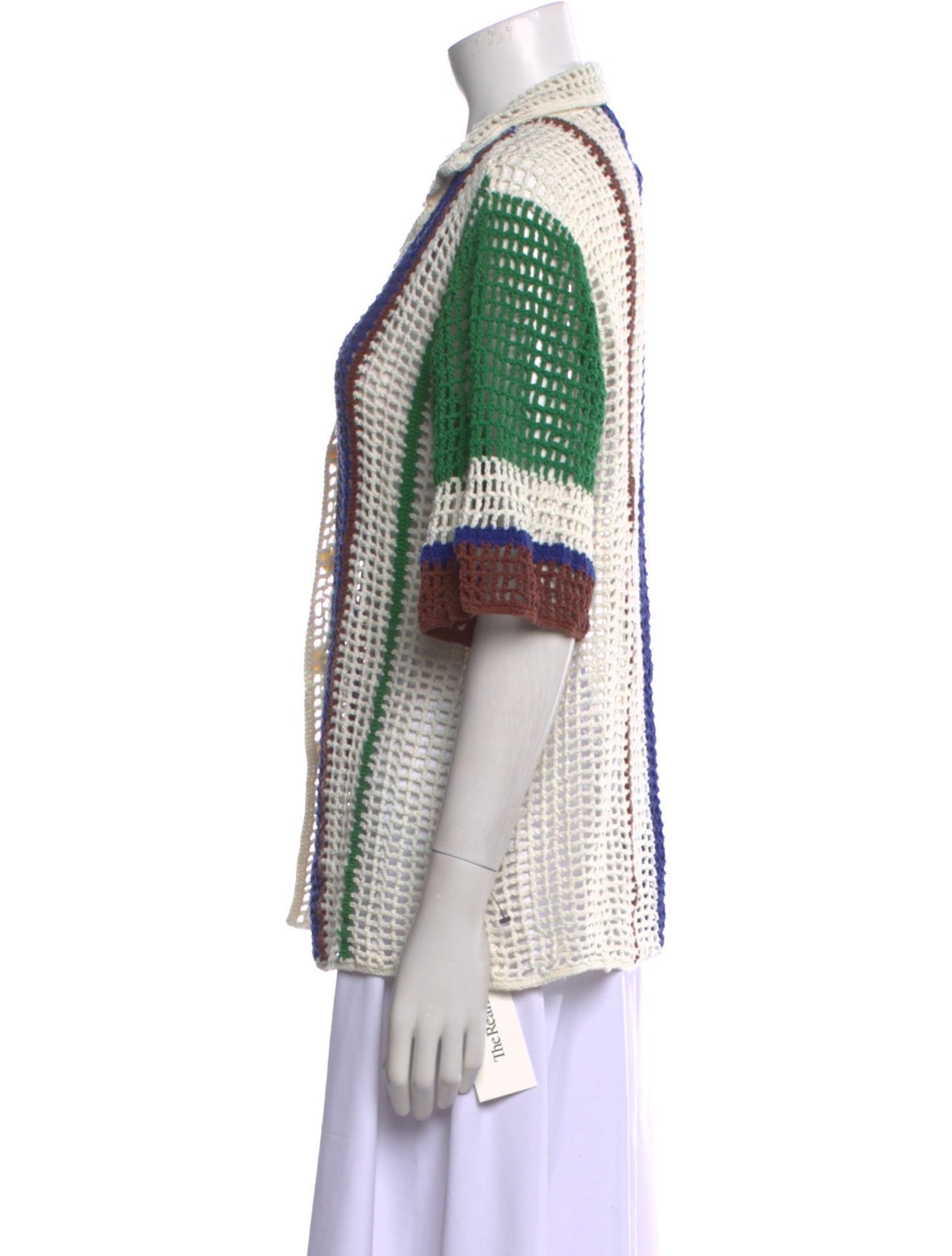 All That Remains Striped V-Neck Sweater