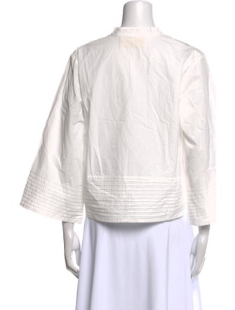 All That Remains Mock Neck Three-Quarter Sleeve Crop Top