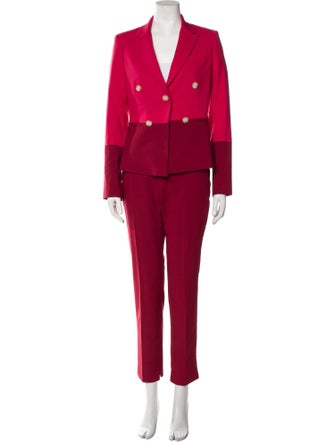Argent Colorblock Pattern Pantsuit