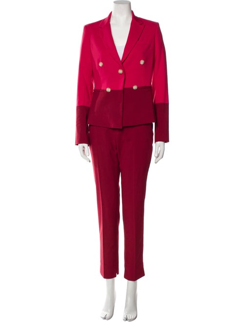Argent Colorblock Pattern Pantsuit