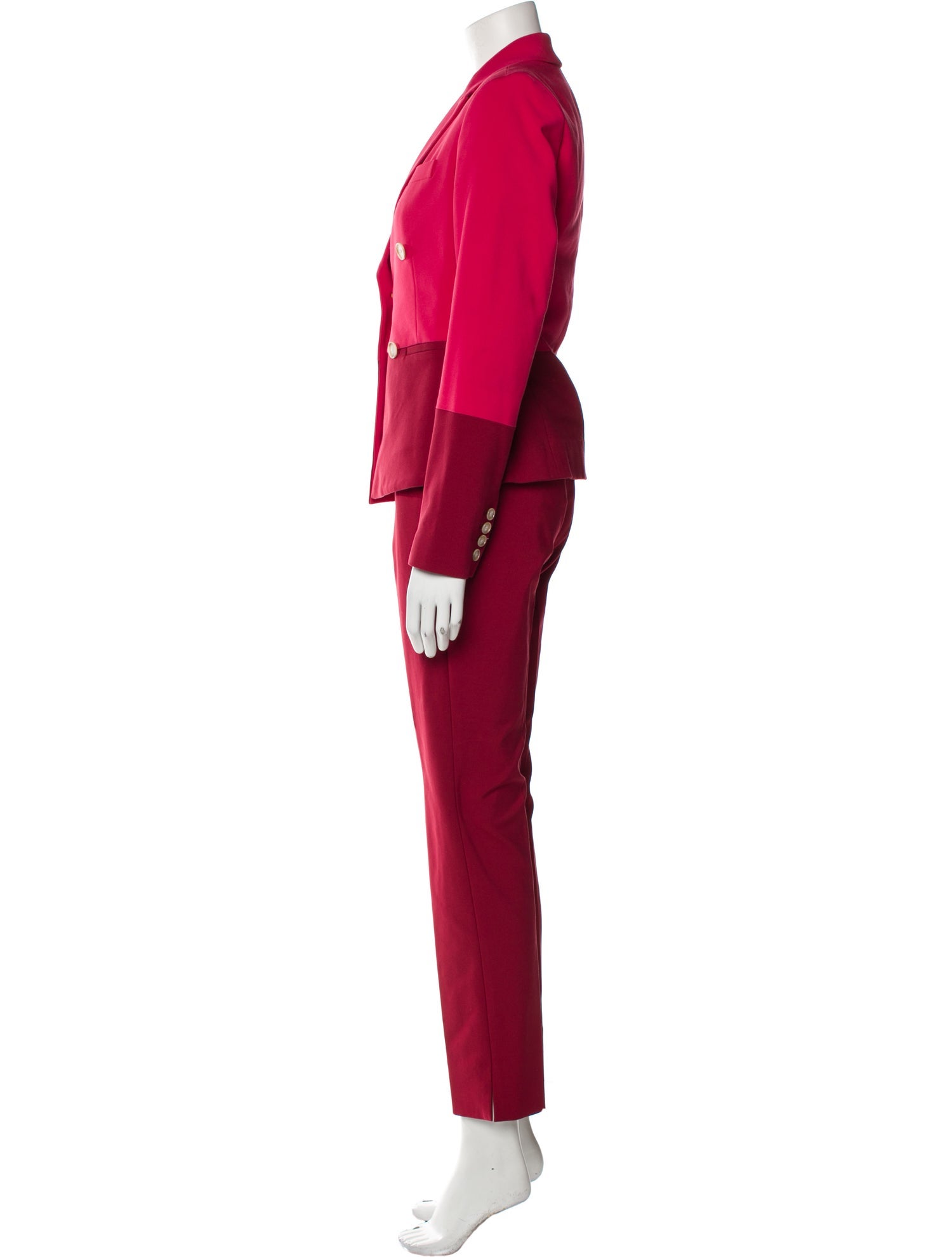 Argent Colorblock Pattern Pantsuit