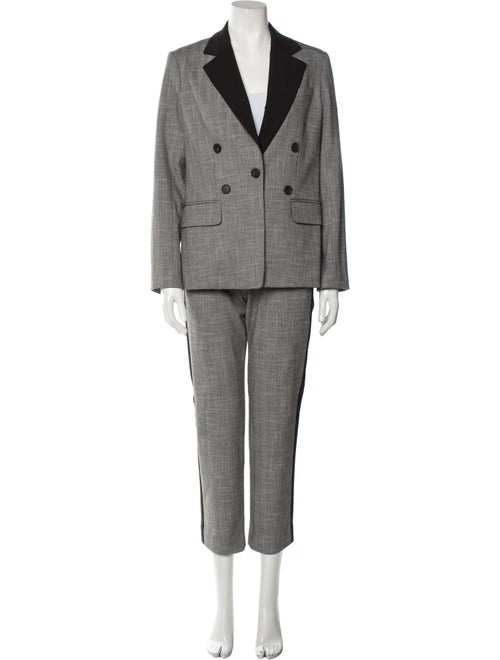 Argent Colorblock Pattern Pantsuit