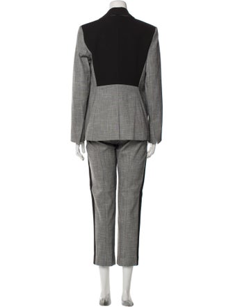 Argent Colorblock Pattern Pantsuit