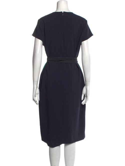 Argent Crew Neck Midi Length Dress