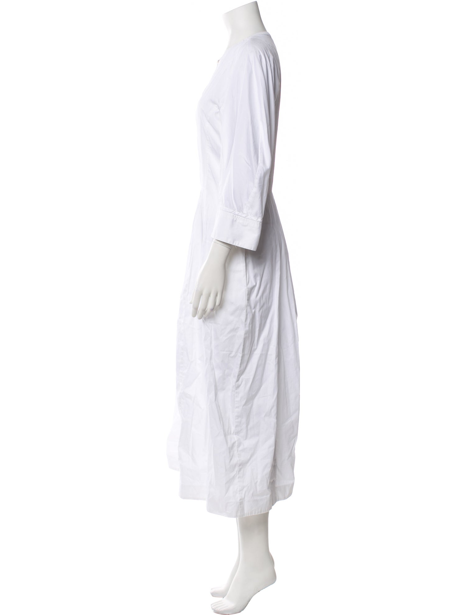 Argent Crew Neck Long Dress