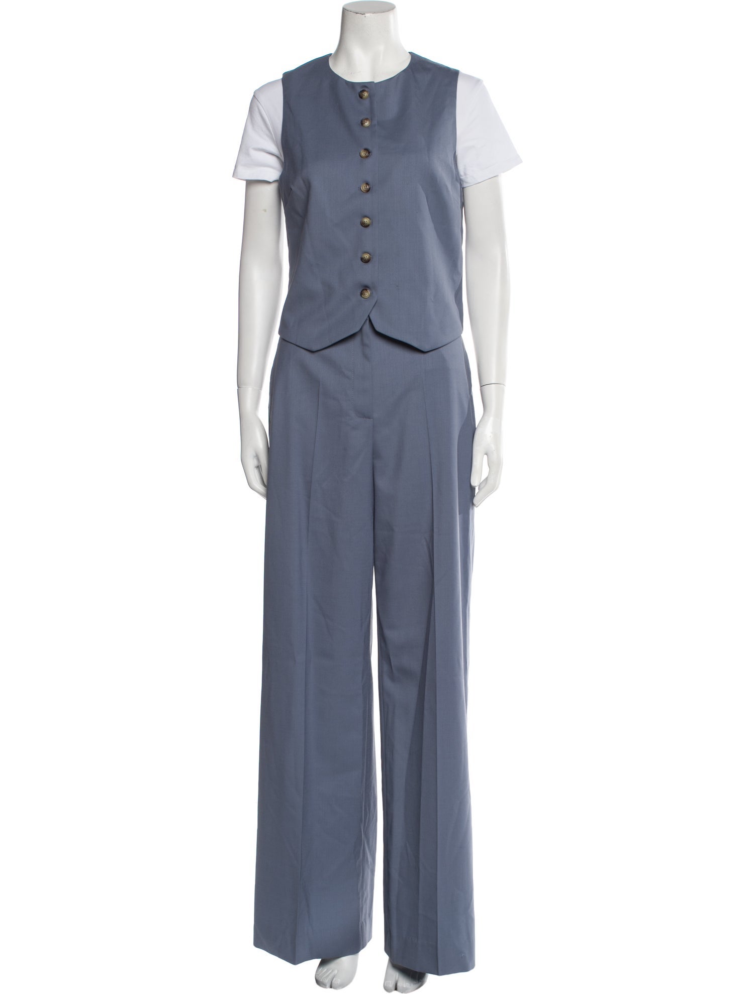 Argent Wool Pantsuit w/ Tags