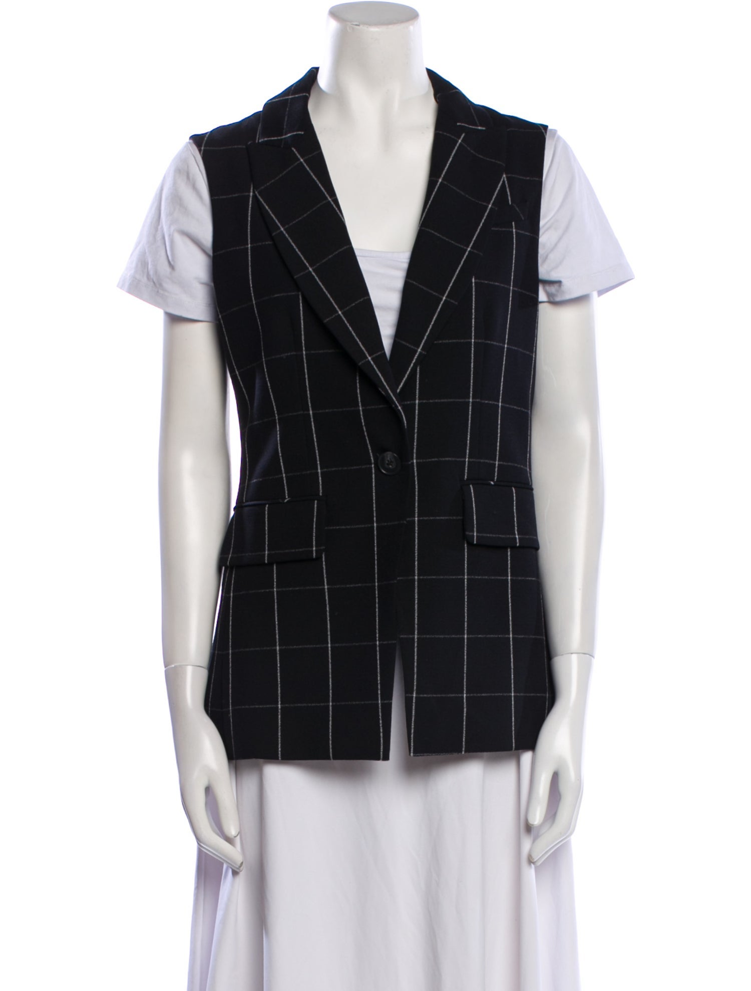 Argent Striped Vest
