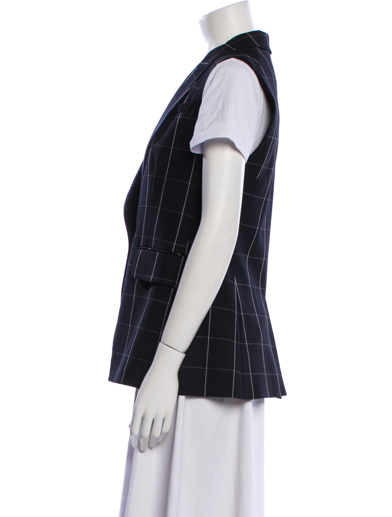 Argent Striped Vest