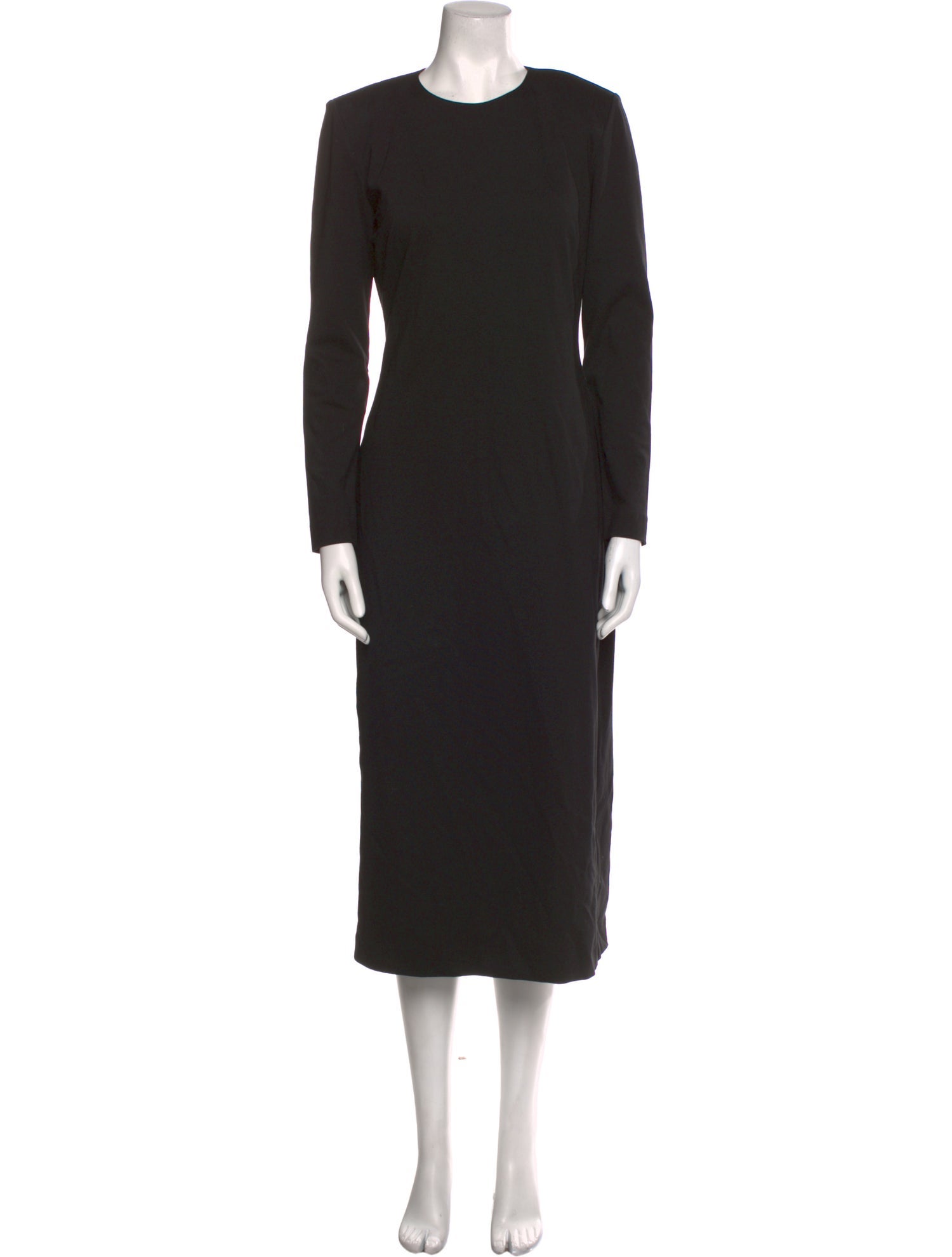Argent Crew Neck Long Dress