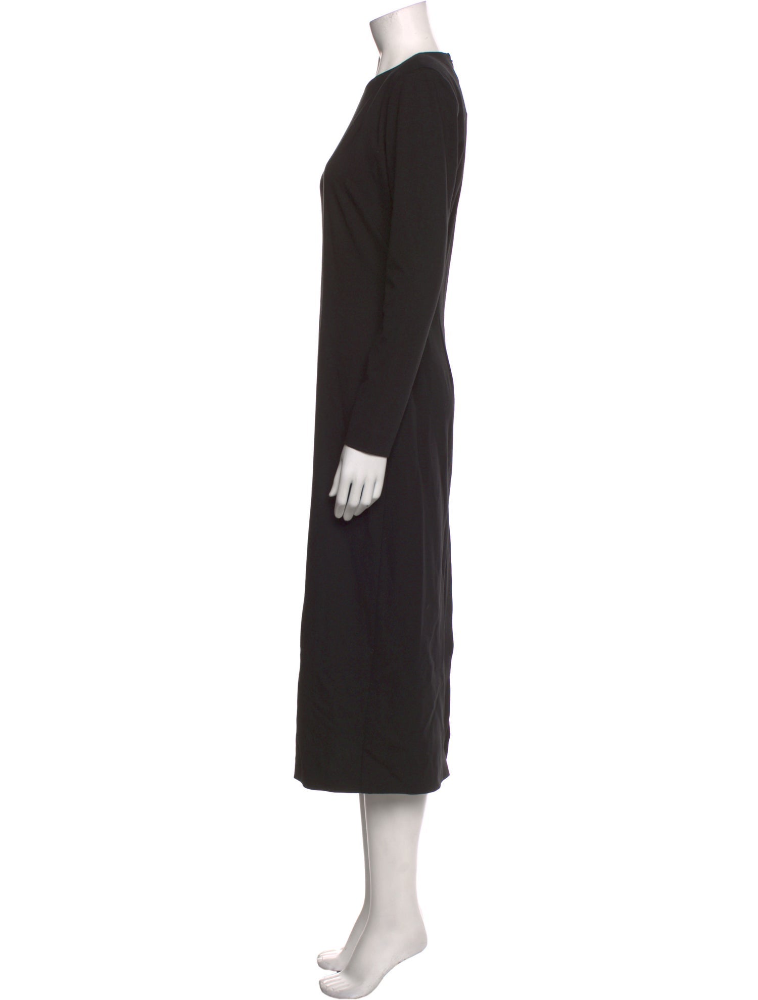 Argent Crew Neck Long Dress