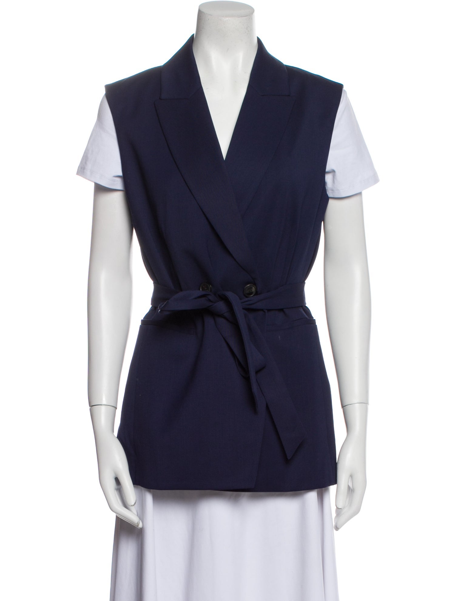 Argent Wool Vest w/ Tags