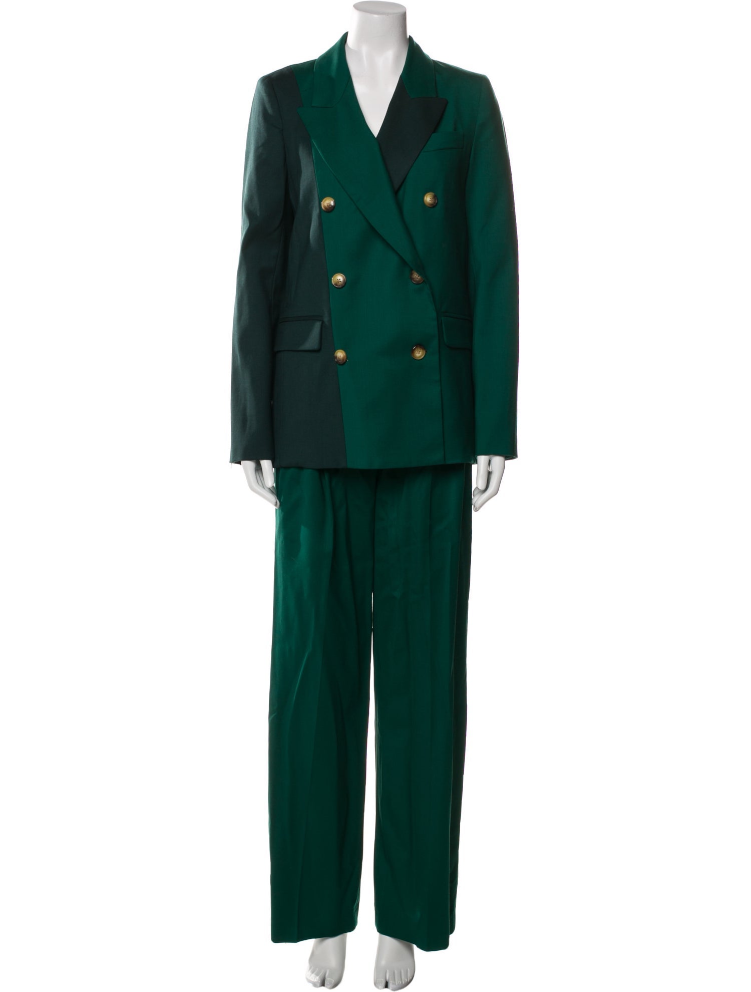 Argent Wool Pantsuit