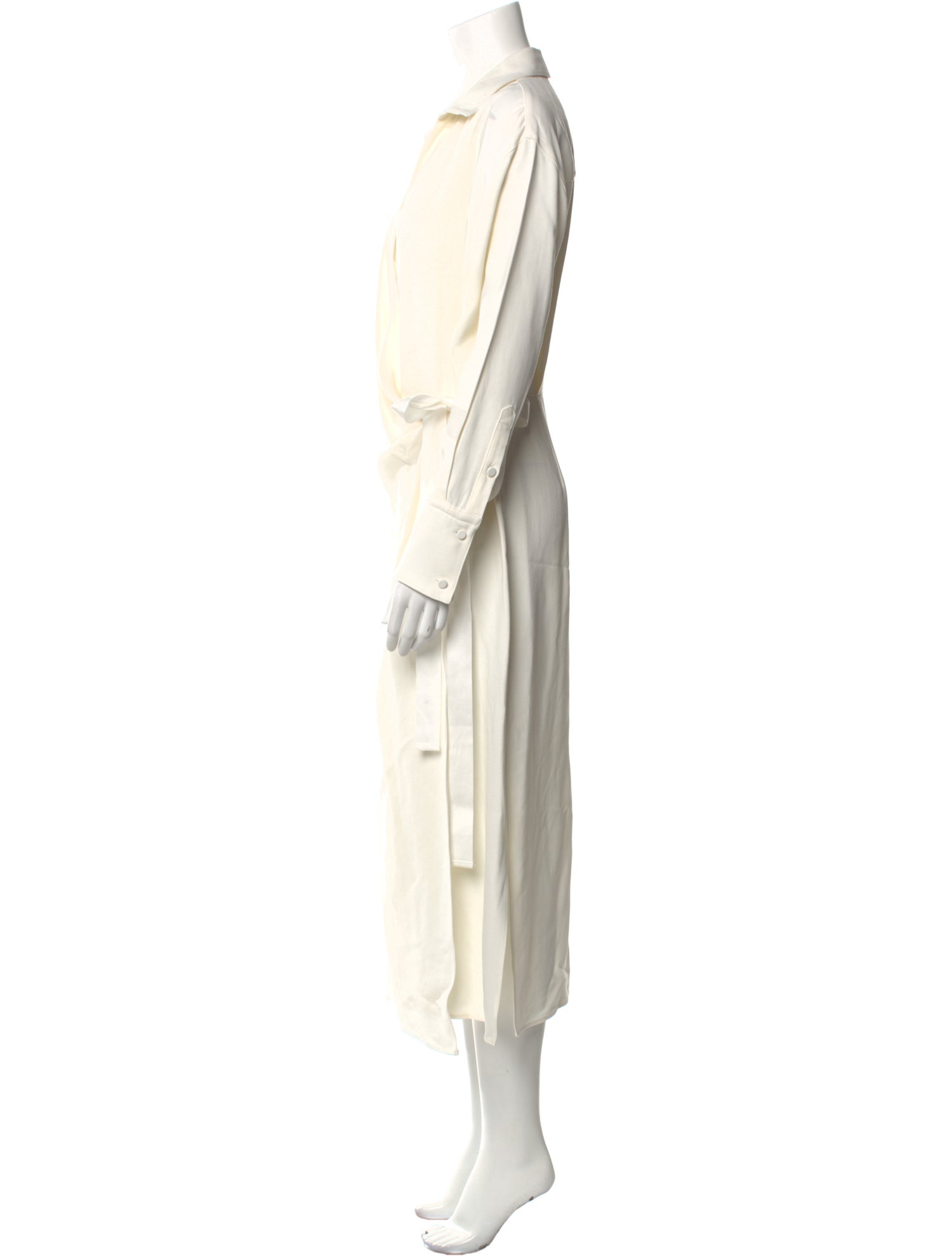 Argent Cowl Neck Long Dress