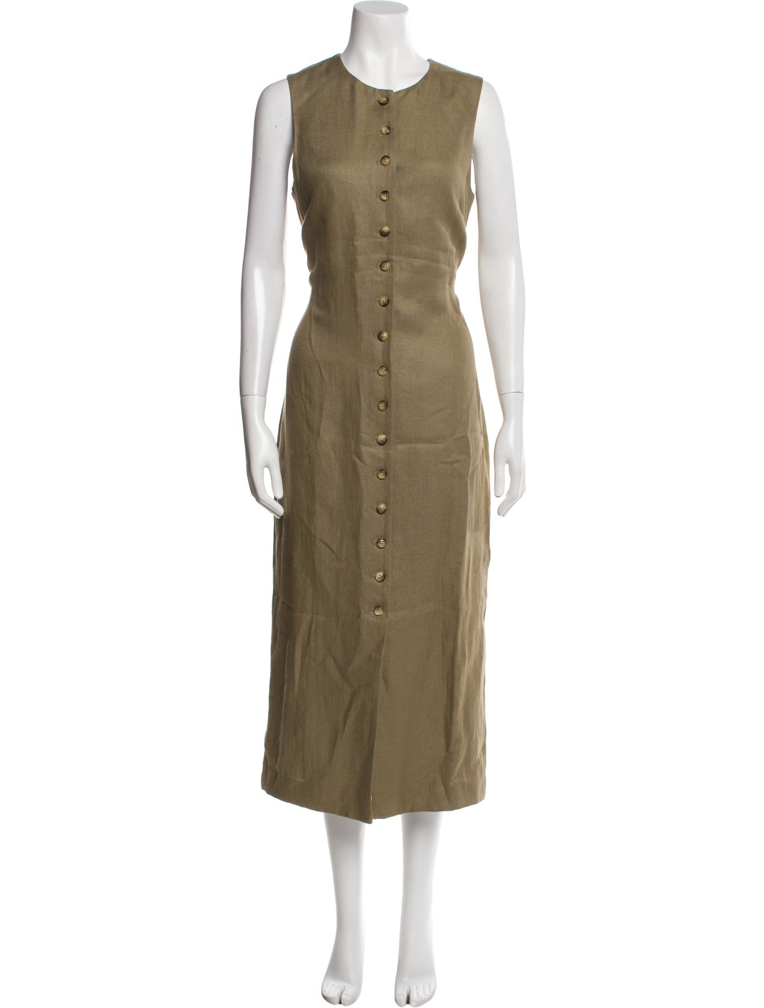 Argent Linen Long Dress