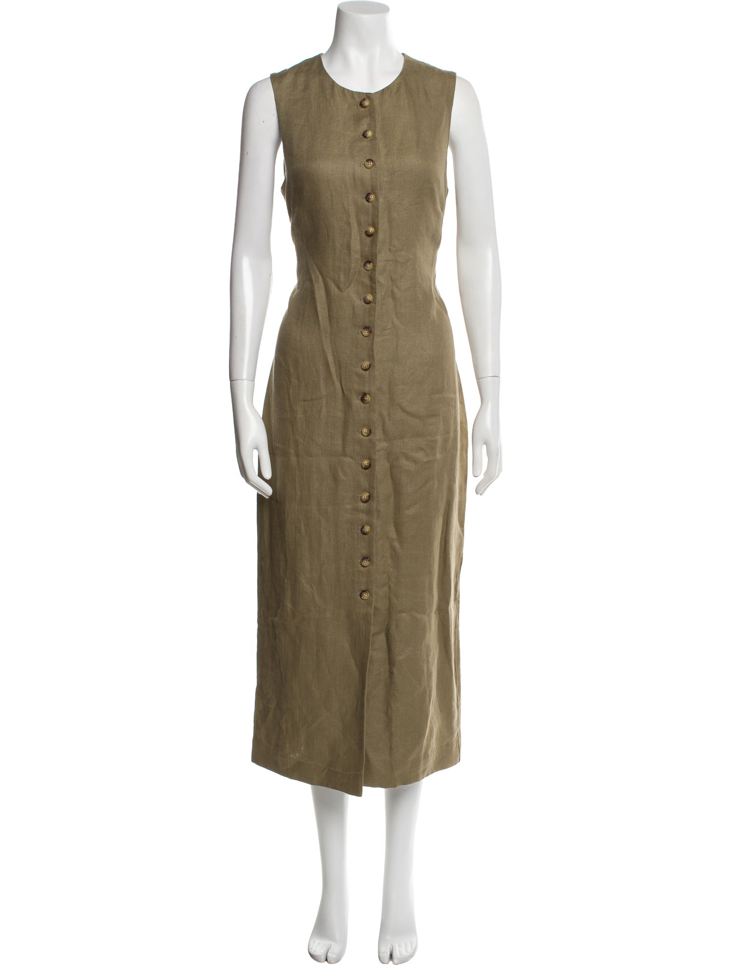 Argent Linen Long Dress w/ Tags