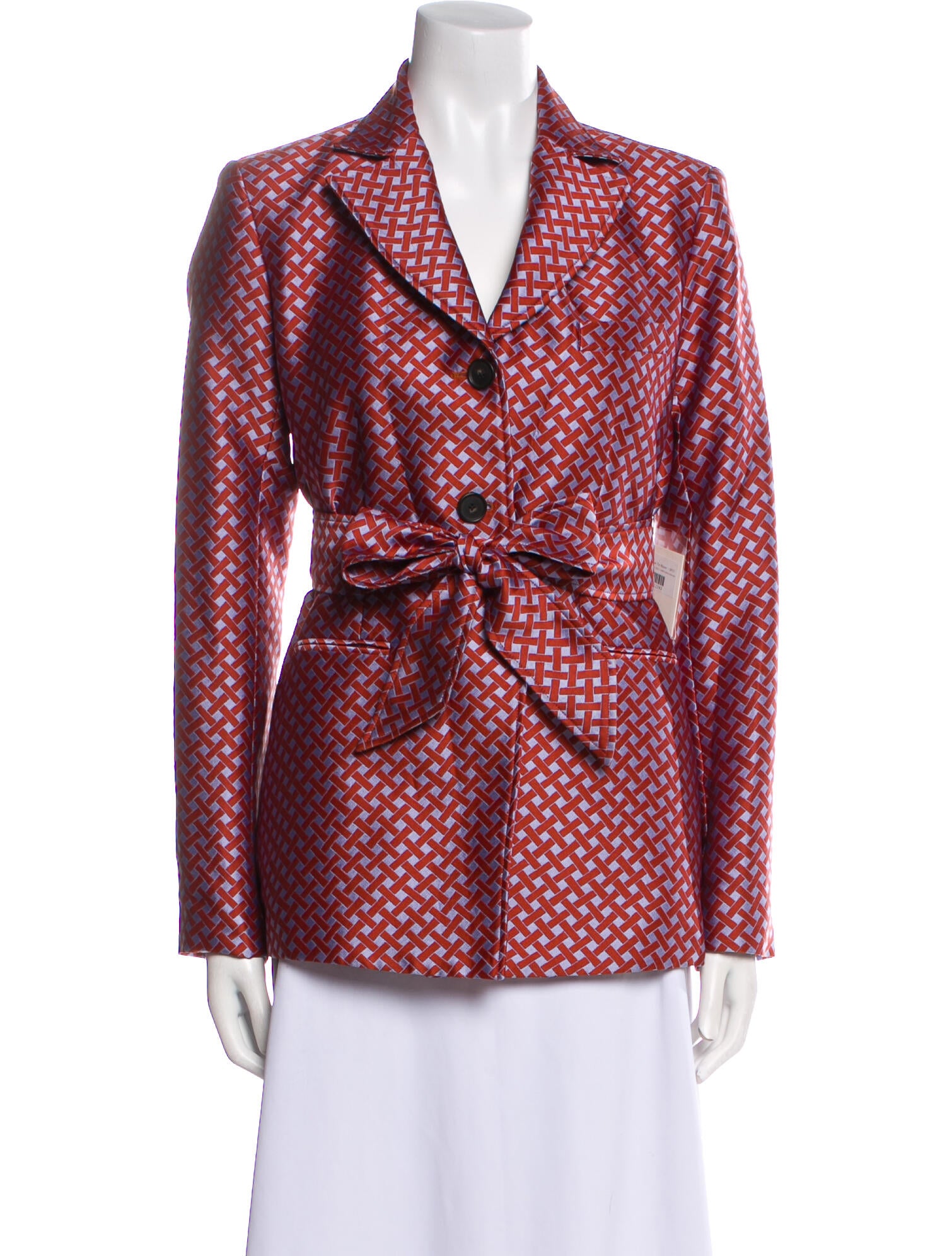 Argent Printed Blazer