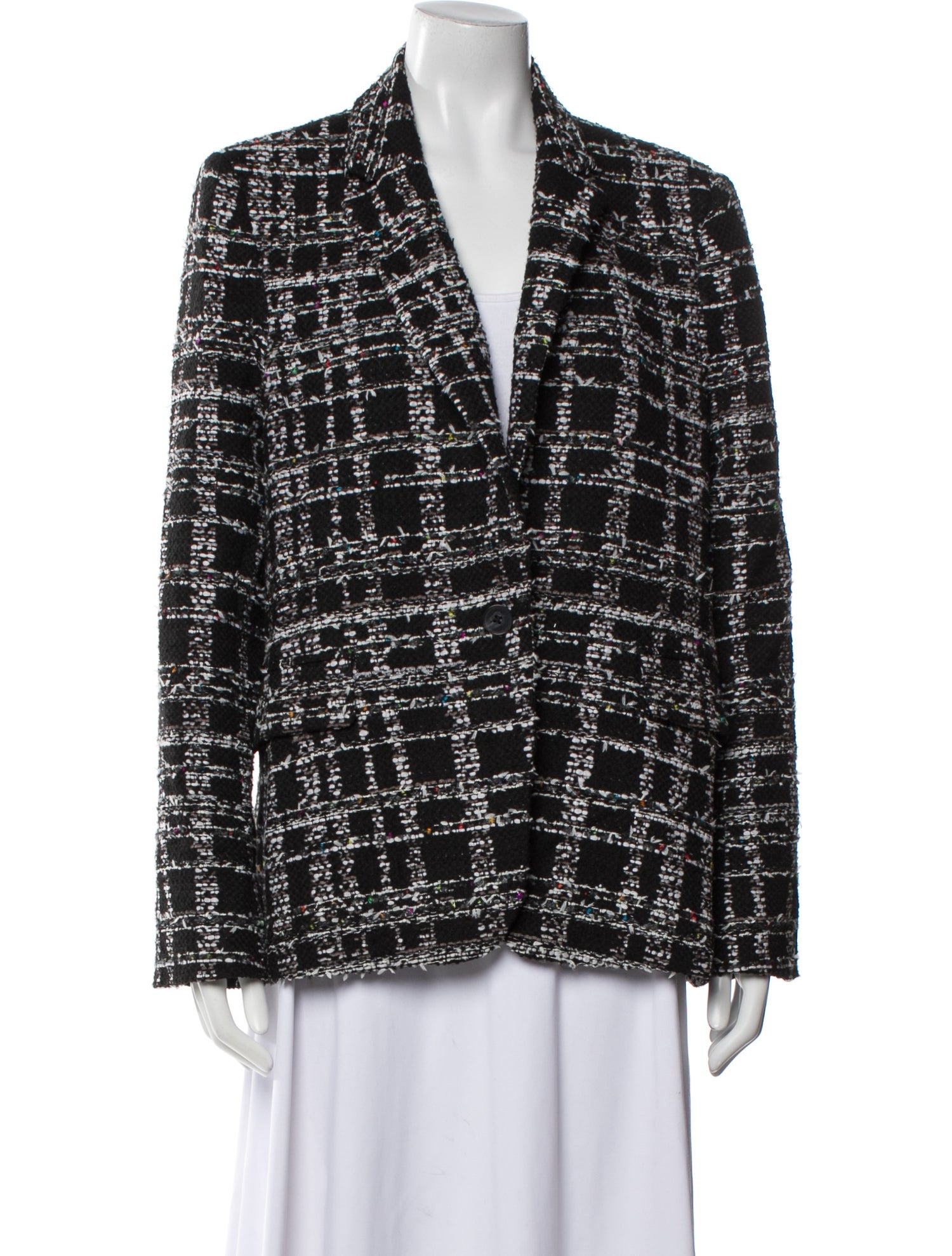 Argent Tweed Pattern Blazer