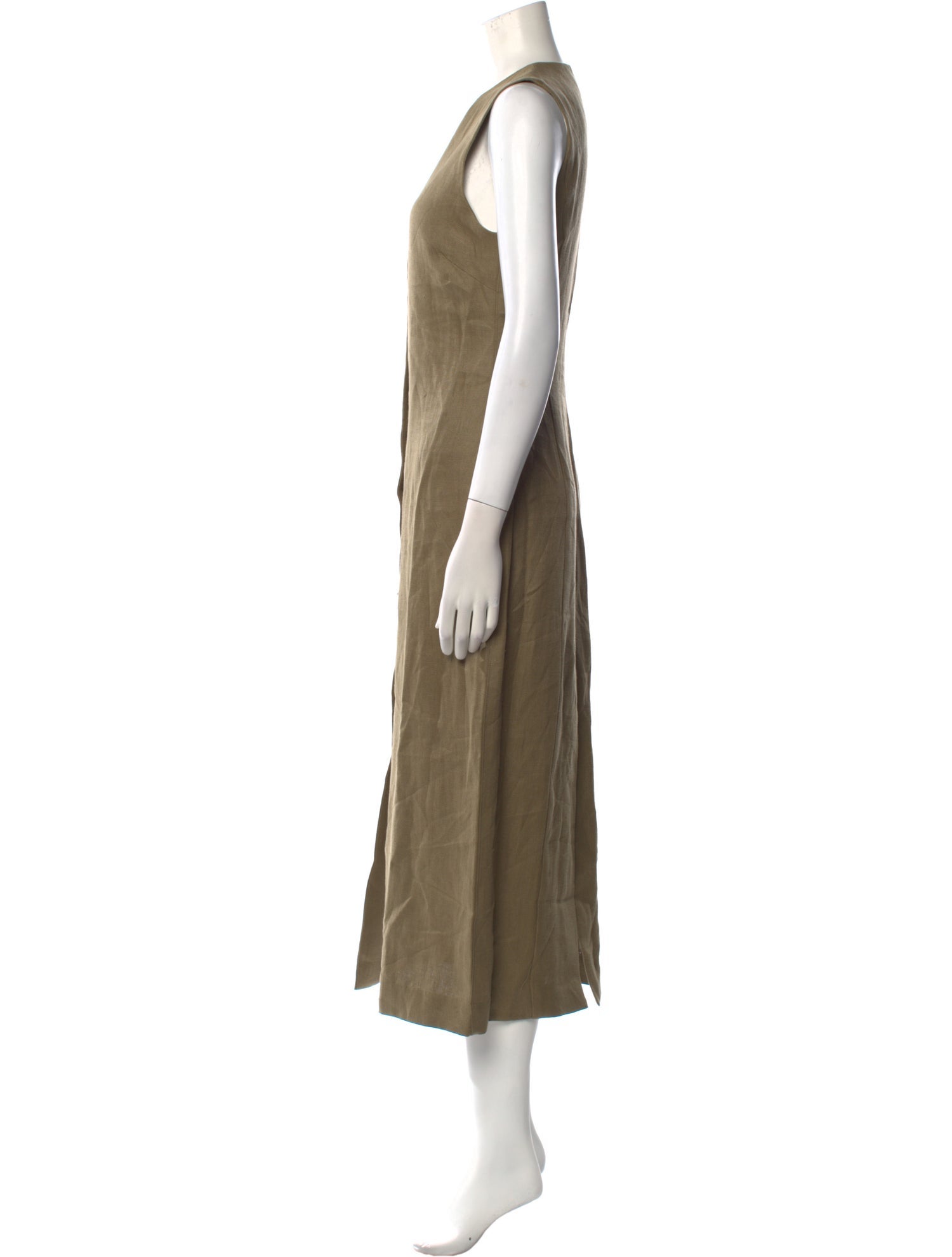 Argent Linen Long Dress