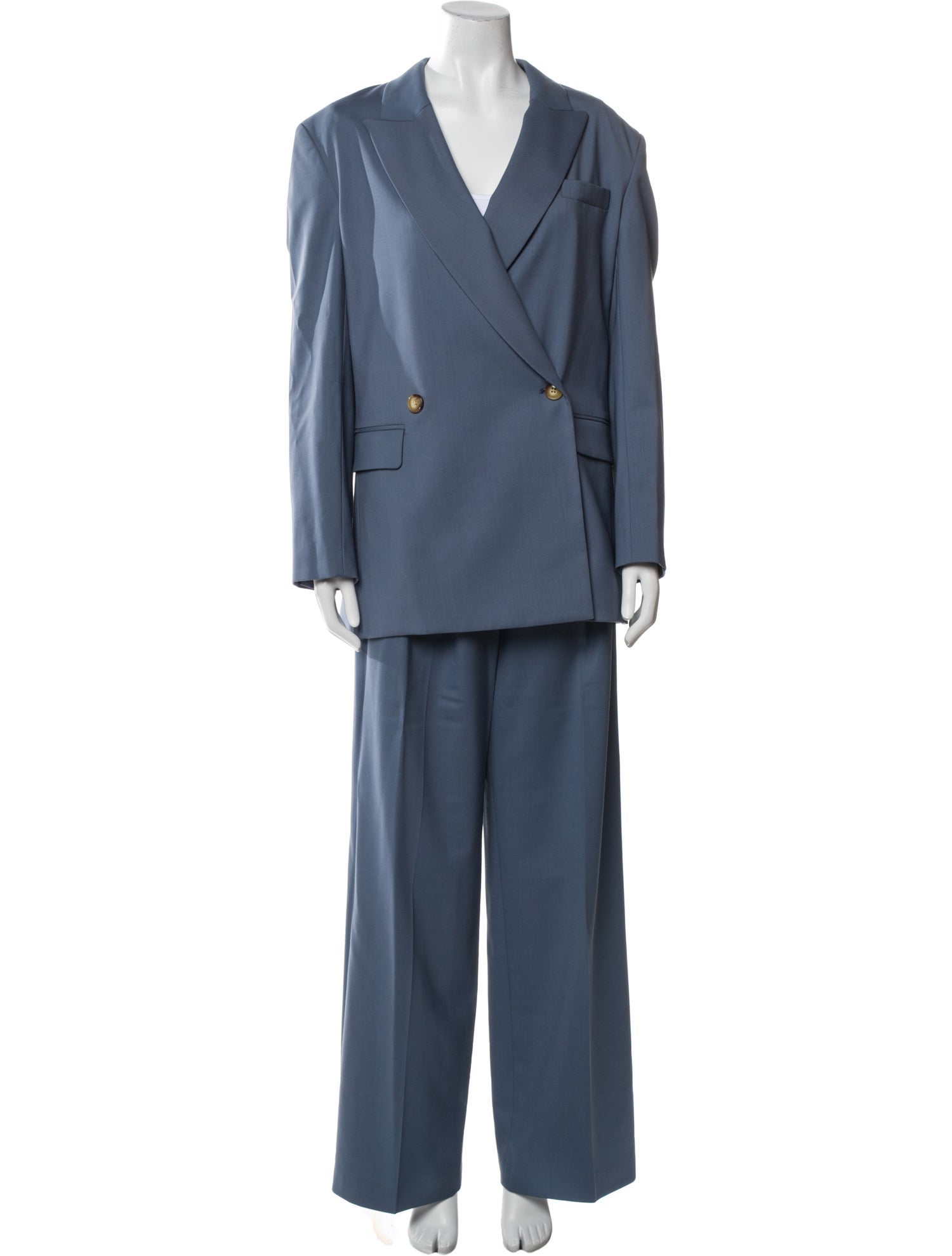 Argent Wool Pantsuit
