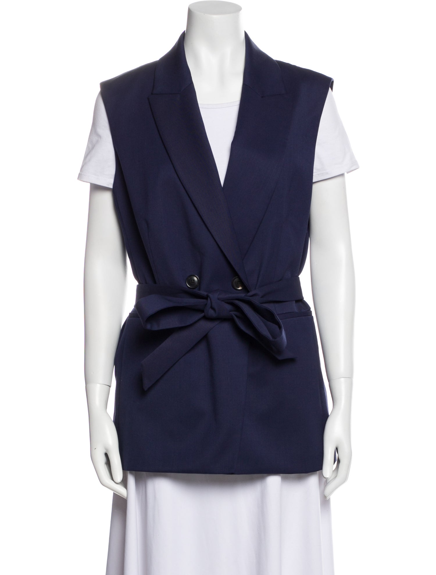 Argent Wool Vest