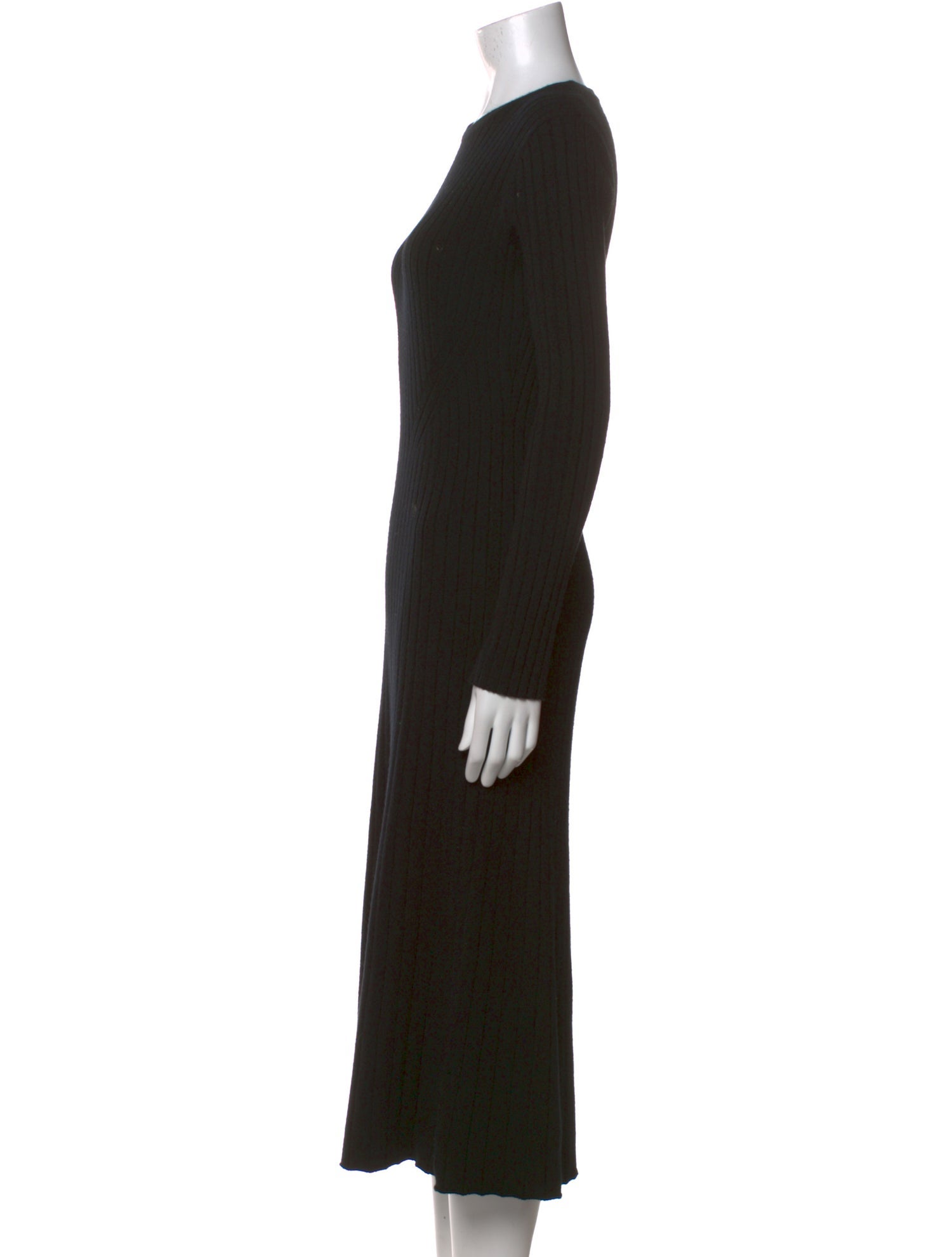 Argent Merino Wool Long Dress