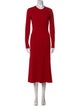 Argent Merino Wool Midi Length Dress