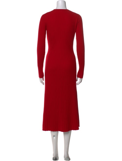 Argent Merino Wool Midi Length Dress