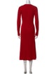 Argent Merino Wool Midi Length Dress