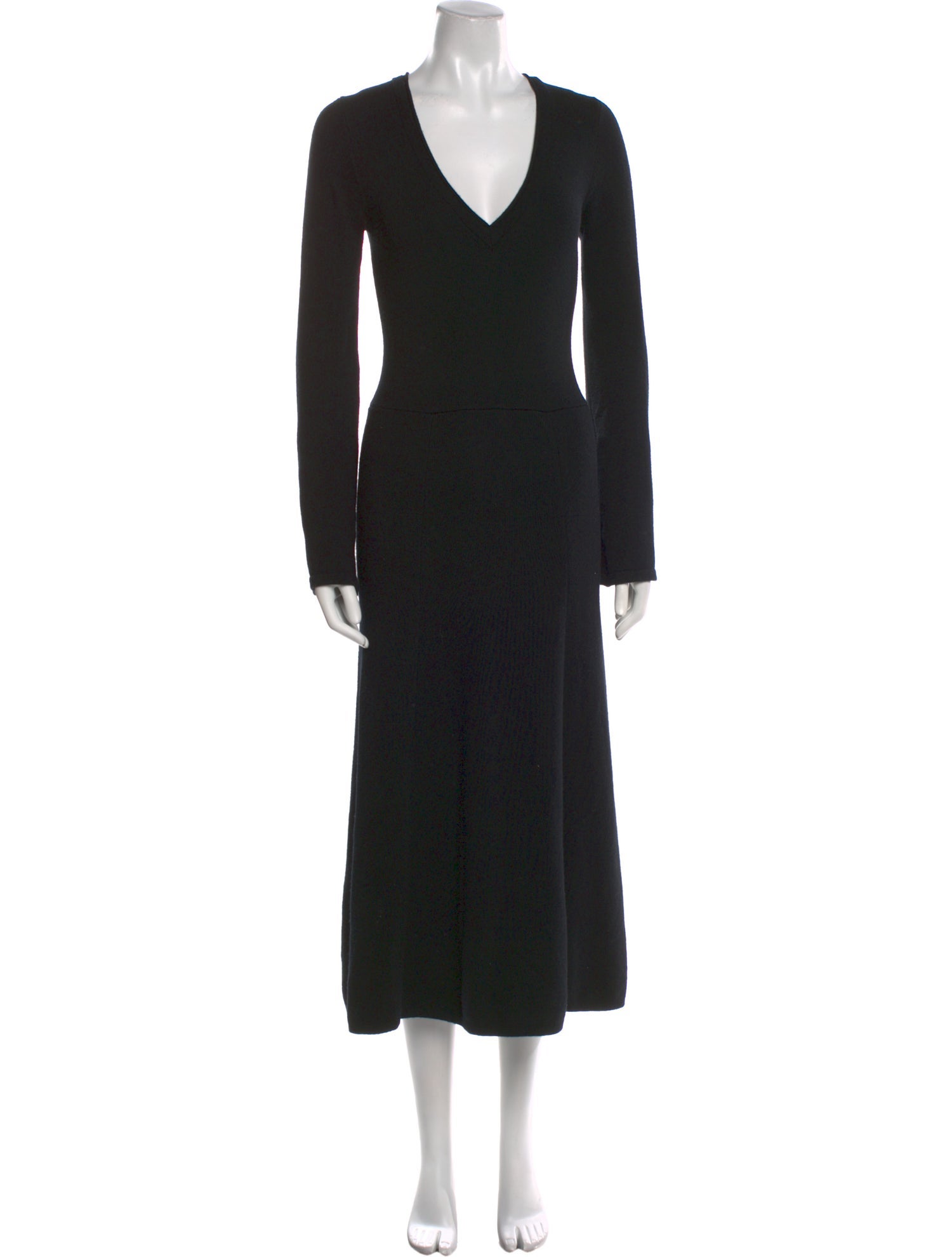 Argent Merino Wool Long Dress