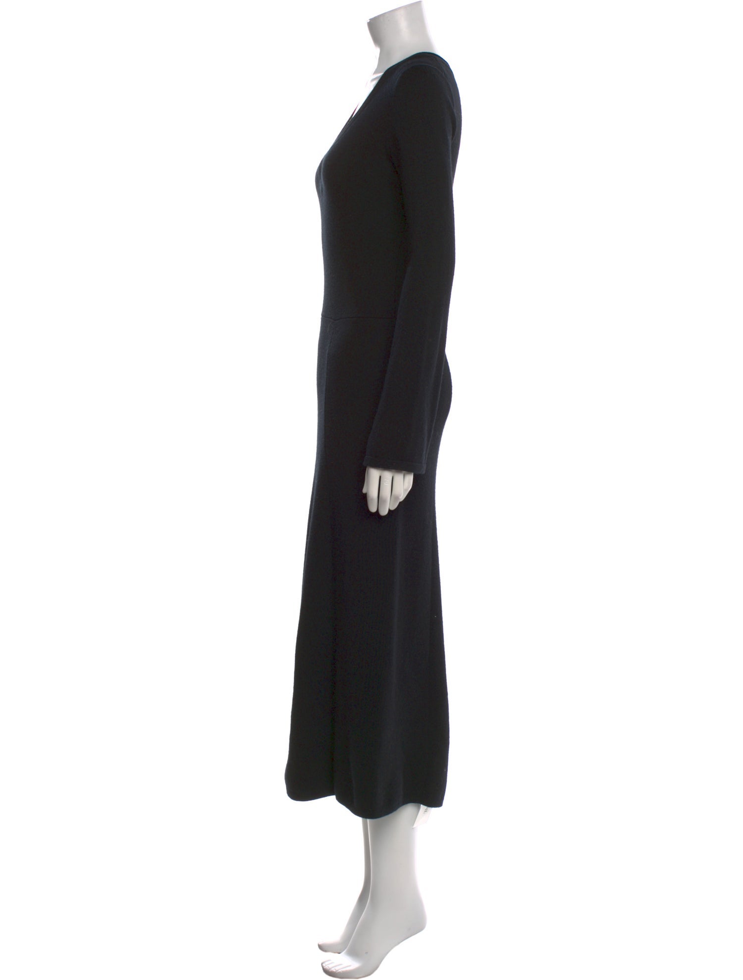 Argent Merino Wool Long Dress