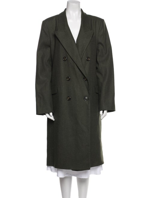 Argent Wool Trench Coat