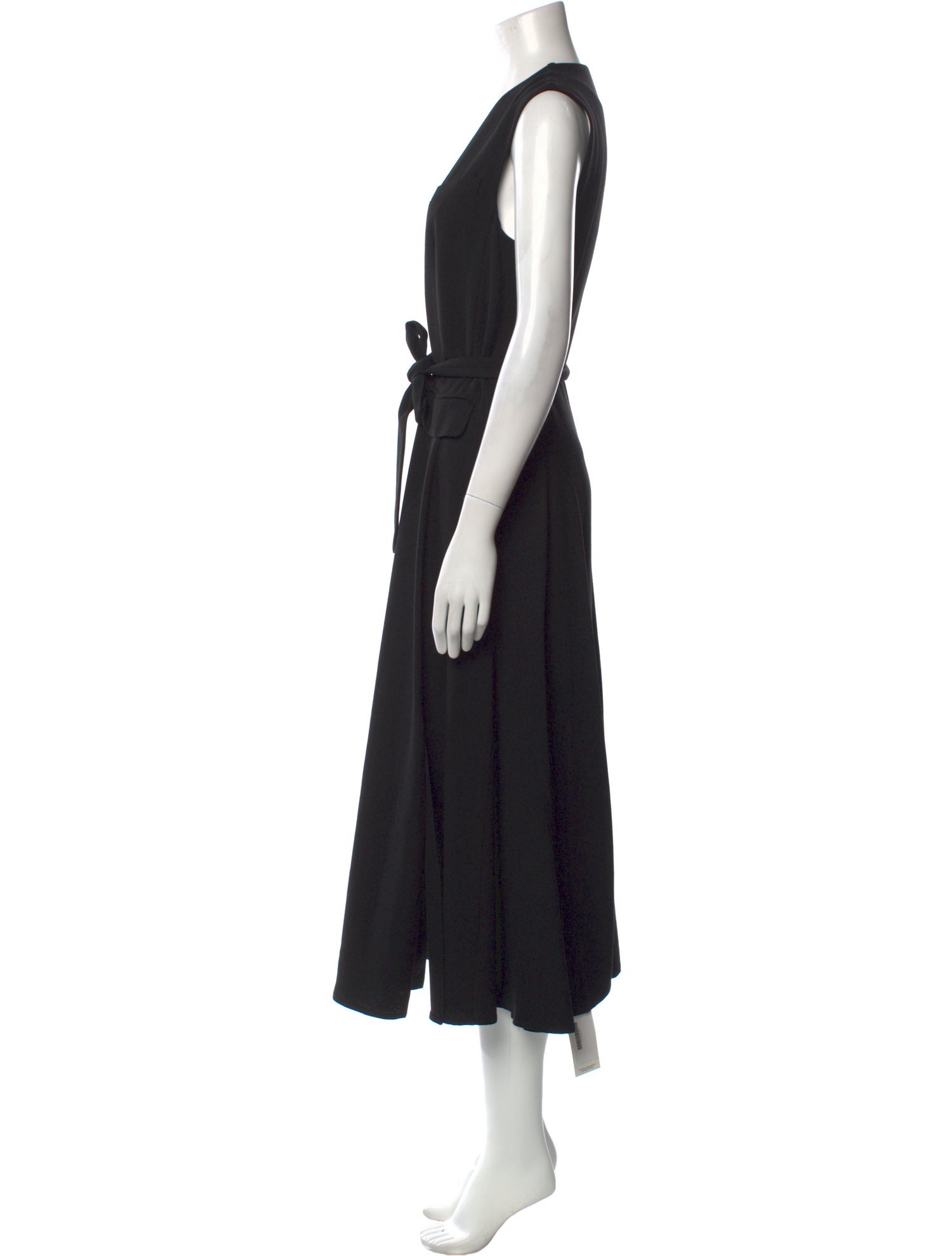 Argent V-Neck Long Dress